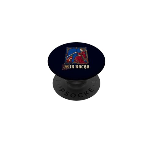 Sir Racha Caballero Medieval Divertido Salsa Picante Juego de Palabras Sriracha PopSockets PopGrip Adhesivo