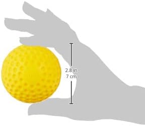 Jugs Yellow Dimpled Baseballs, 9-Inch, One Dozen