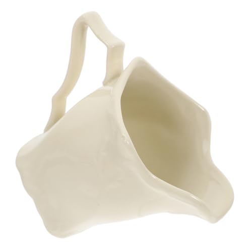 FELTECHELECTR Ceramic Creamer Cup Set Milk Jug Dispenser in Porcelain Tea Cups for Coffee Frother