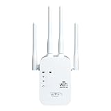 Internetverstärker, drahtloser Repeater, Heimsignalverstärker mit 1,2 Gbit/s, 4-Port-Netzwerk-Router mit Gigabit-Ethernet-Port, 5 GHz/2,4 GHz-Band