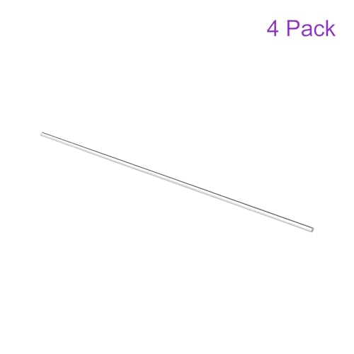 Image of DMiotech 4 Pack 5 /32 inch x 10 inch Acrylic Round Rod Solid Plastic PMMA Bar Stick for DIY Crafts Clear