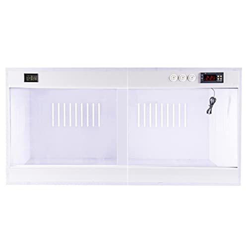Caja de hábitat de reptiles de PVC, incubadora térmica y jaula de transporte para serpientes, lagartos, tortugas, ranas, ideal para la cría y alimentación de mascotas