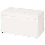 システムK 収納スツール 【座る 乗せる 収納 をこれ1台で】 使い勝手のいい可愛いキューブボックス 2人掛け収納ベンチ 見た目以上の収納力 オットマン 腰掛け 足置き バタフライ式開き蓋 完成品 2人掛け ホワイトアイボリー