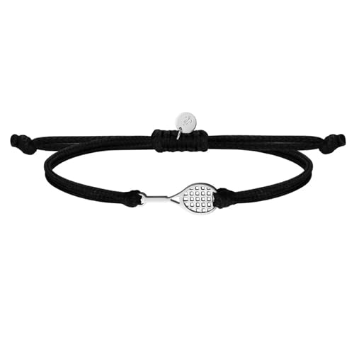 Shopsphère DISTRIBUTION Bracciale Tennis Glamour da Tennis 'Winner'/Gioielli Tennis Padel Argento Racchetta Tennis Collana Pendente/Bracciale/Orecchino Regali Sport per Donna Uomo Ragazza Ragazzo