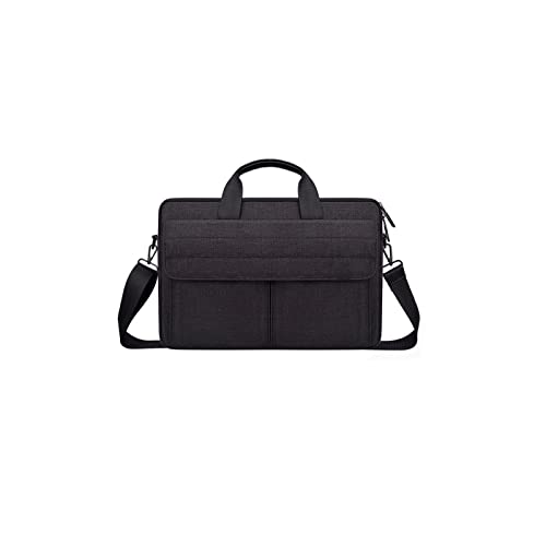 GBNYTT Bolsa de nailon para laptop, impermeable, maletín para laptop, bolsa de hombro portátil impermeable, negro, Size 15.6-inch