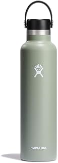 HYDRO FLASK - Water Bottle 621 ml (21 oz) - Vacuum Insulated Stainless Steel Water Bottle with Leak Proof Flex Cap and Powder Coat - BPA-Free - Standard Mouth - Alpine
