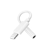 conector auriculares iphone 7 plus  Adaptador Lightning a conector de auriculares de 3,5 mm, [APPLE MFI CERTIFIED] Adaptador de auriculares para iPhone Extensor de auriculares de audio AUX Compatible con iPhone 7/8/8 Plus /X/XR/XS/11/12