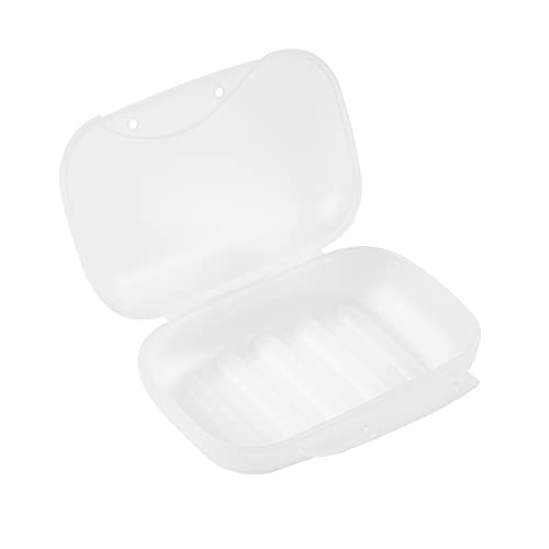 Snowkingdom 2 Pack Clear Travel Soap Box Holder Case Container Leak Proof Shower Bathroom Home Outdoor Hiking Camping #TOP1
