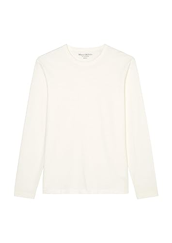 T-shirt manches longues Marc O'Polo, le raffinement du coton slub blanc