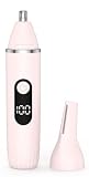 Nasenhaartrimmer 2-in-1 Nasen- und Ohrenhaartrimmer für Augenbrauen und Lippenhaare Schmerzloser Gesichtshaarentferner für Männer und Frauen (Rosa)