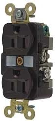 15A Duplex Receptacle 125VAC 5-15R BN