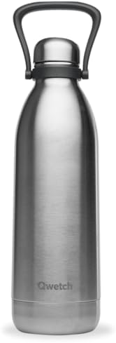 Qwetch - Borraccia Termica 1,5L in Acciaio Inox Spazzolato - 48h ...