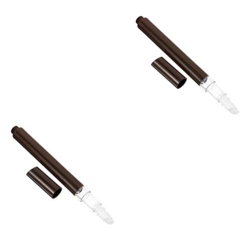 FRCOLOR 2 Piezas lápiz de brillo de labios lip gloss lipgloss cepillos de labios cepillo delineador de labios aceite de labios bolígrafo de aceite para cutículas reutilizable el plastico