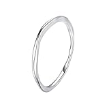 Anillo de mujer, anillo de compromiso redondo de oro blanco 9 K/14 K, regalo de boda para mujer, 21, Oro blanco de 9 quilates, Sin gemas.