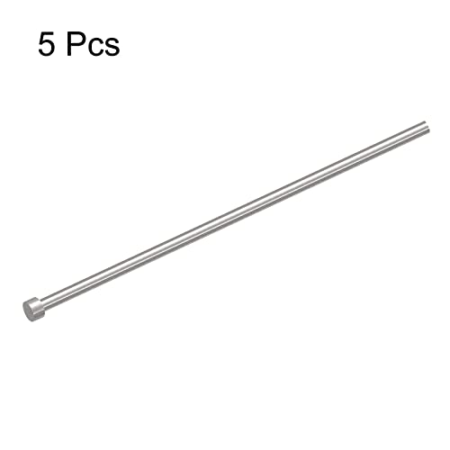 sourcing map 5Stk.Gerade Auswerferstifte 6mm(15/64) Durchmesser 65Mn Stahl 200mm (8)