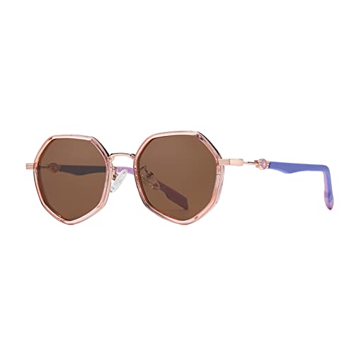 Lunettes de soleil polarisées pour enfants avec monture rétro incassable anti UV