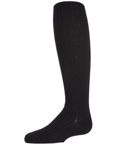 Image of MeMoi Girls Ribbed Cotton Blend Sweater Tights