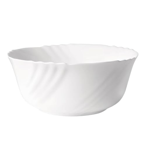 Bormioli Rocco Salad Bowl EBRO White CM.23, Opal Glass, 1pc
