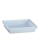 Denox Cubeta rectangular 8L. (Lote de 2 unidades) Cubeta de uso alimentario profesional 480x330x80mm