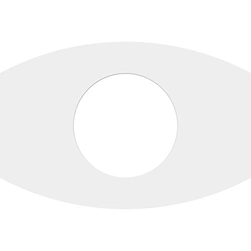 Image of Ekena Millwork CMP12X8KY-05000 Kailey Architectural Grade PVC Contemporary Urethane Ceiling Medallions 12 inchW x 8 inchH x 5 inchID x 6 1 /2 inchC x 1 inchP