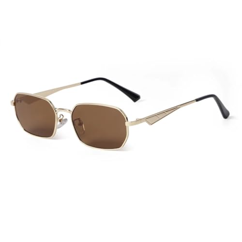 Petites lunettes de sport rectangulaires contre l'éblouissement solaire en métal