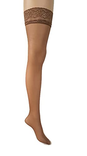 Image of MARILYN Erotic Lace Silicone Band Hold-ups Thigh Highs