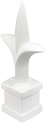 Plastic Triad Spear Finial, Fits 1/2" Square. (50, White)