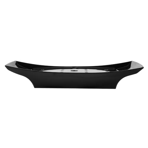 Plato para sushi melamina negro en forma de barco miniatura 1