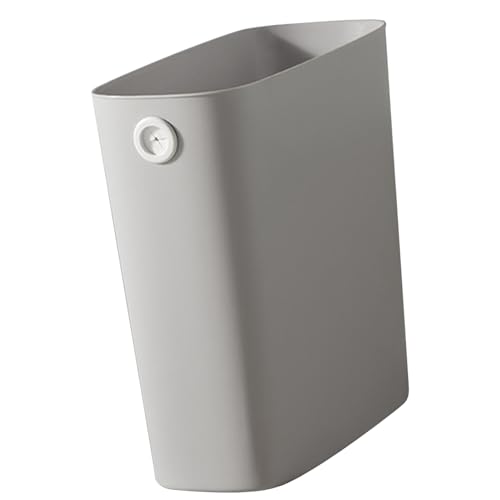 Caneca de basura rectangular slim de plástico para interior