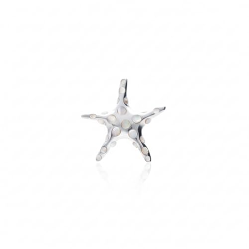 Pendentif étoile Stella en argent et nacre : le cadeau d'anniversaire idéal