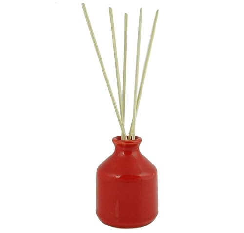 Image of Mkd2 Rise Ceramic Reed Diffuser Pot I Empty Aroma Pot - Set of 3 (Red, White & Blue) for Home Fragrance