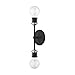 Livex Lighting 14422-04 Lansdale 2 Light ADA Vanity Sconce, Black with Brushed Nickel Accents