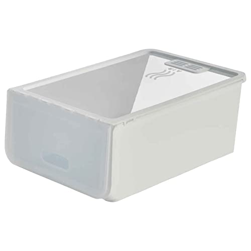 Acan Tradineur - Caja de Zapatos - Fabricado en plástico - Ideal para la organización y guardado de Calzados - 14 x 23,7 x 34,5 cm - Color Blanco