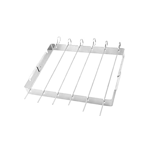 PNAJFUEL Barbecue Portatile in Acciaio Inossidabile - Strumento da Cucina Pieghevole per Esterni con Forchetta per Grigliare, Spiedini per Kebab