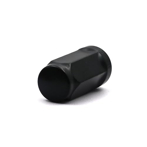 Image of 24pcs M14X1.5 Black Wheel Lug Nuts, 3 /4 inch Hex 1.9inch Tall Conical Seat Close End Bulge Acorn Lug Nuts