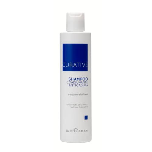 Champú Anticaída Curativo y Coadyuvante, Champú Capilar con Extractos de Ginseng, Salvia y Caléndula, Champú Energizante y Fortificante, Combate la Caída del Cabello, 250 ml