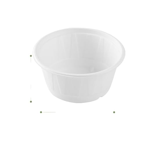 使い捨てひし形ボウルランチボックスサトウキビパルプ分解性サラダフルーツボウルヌードルボウルスープボウル厚さ(100パック) (ダイヤモンド1000ボウル(900 ml)ホワイト)