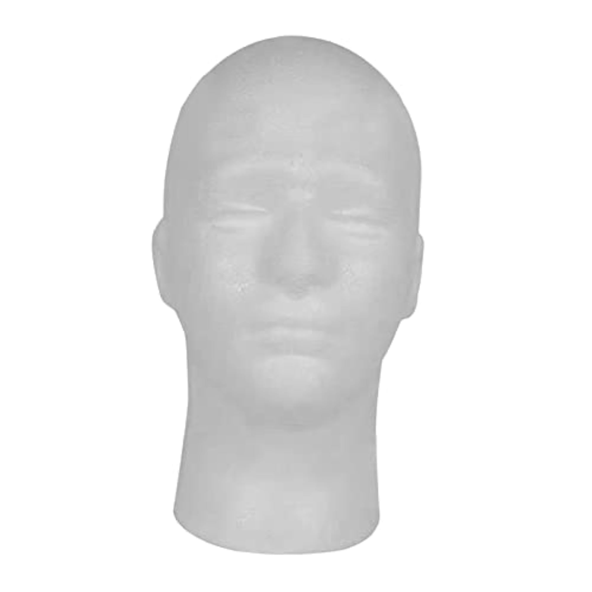 Male Foam Wig Head for Display and Styling