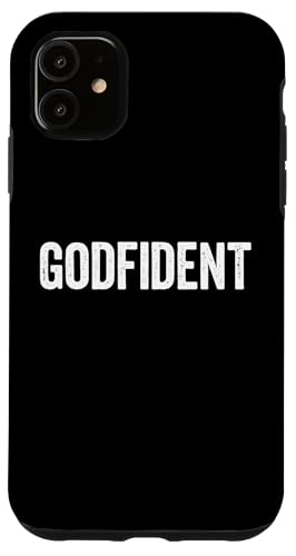 Godfident �N���X�`���� �M�� �_�ւ̐M�� �@������ �X�}�z�P�[�X iPhone 11 �p