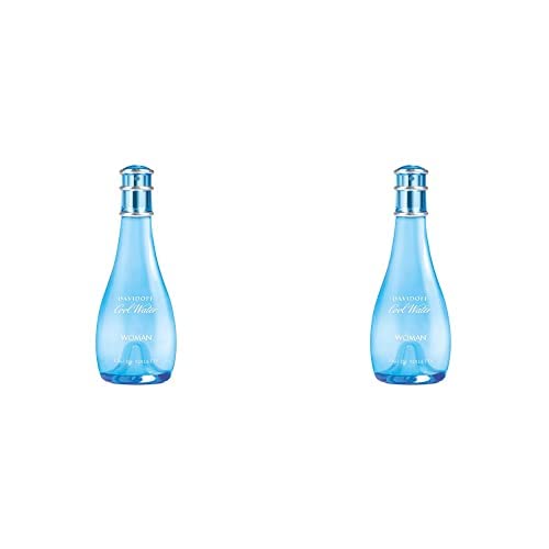 Cool Water by Davidoff for Women 3.4 oz Eau de Toilette Spray, 118706 (Pack of 2)