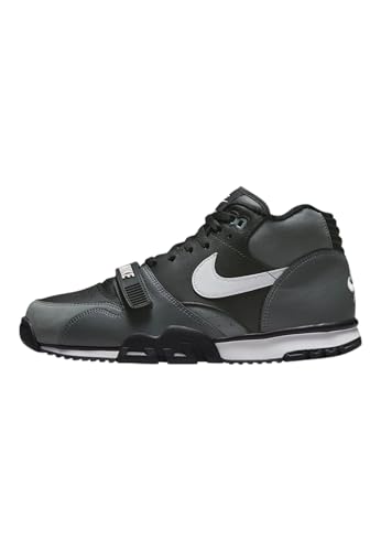 Nike Herren Air Trainer 1 Sneaker, Schwarz/weiß-dunkle grau-Coole grau, 38.5 EU