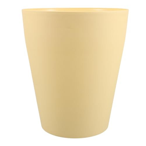 Basurero plástico amarillo 10L para cocina y baño