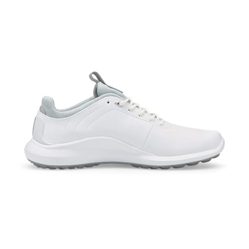 PUMA PUMA Men's Technical Sport Shoe Golf White Silver High Rise, 11