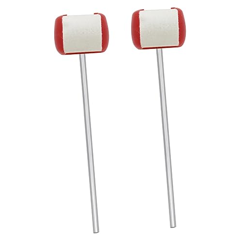2 piezas mazas de fieltro para pedal de bombo miniatura 1