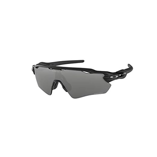 Óculos de sol Oakley Radar EV Path OO9208 com capa original e acessórios (5 itens), (52) Polished Black/Prizm Black, 138 mm