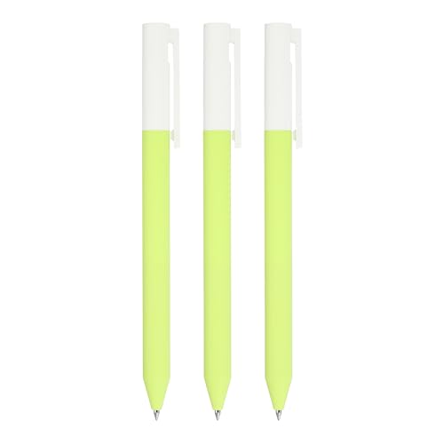 PATIKIL 3 bolígrafos gel 0.5 mm tinta amarilla retráctiles
