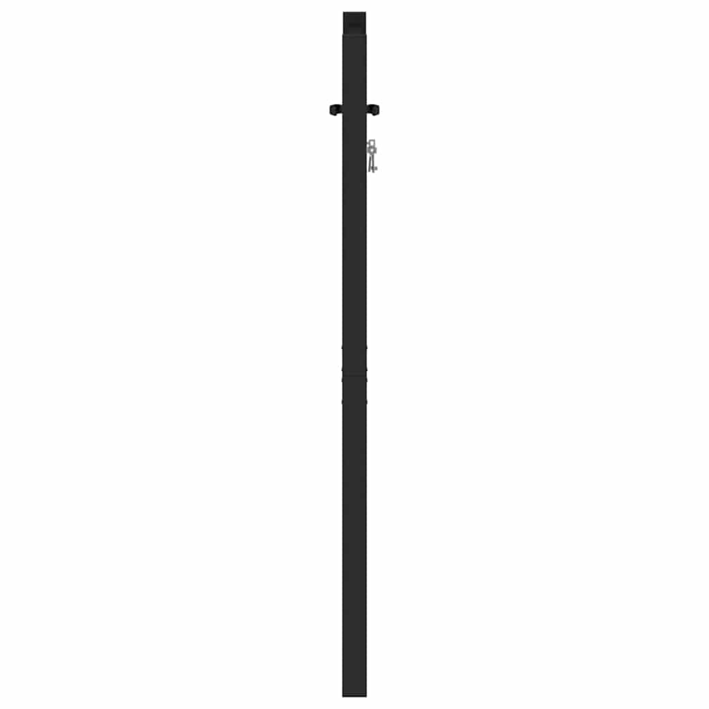 vidaXL Puerta de jardín con Cerradura de Aluminio Negra 100x120 cm