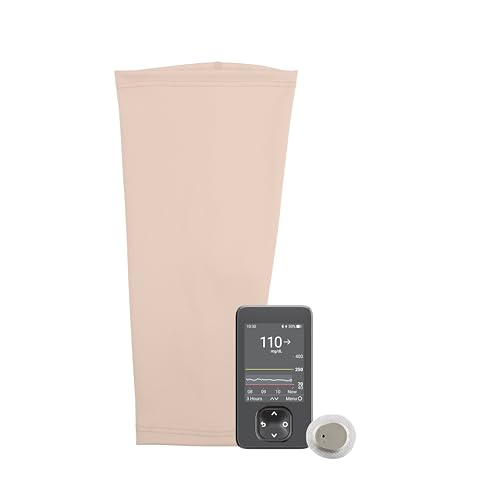 Image of Spoonie Threads BEIGE Unisex Ultra Support Sleeve 2-Pack, PICC Line Cover, Continuous Glucose, Insulin Monitoring, Infusion, Soft and Sweat-Wicking Arm Band SMALL