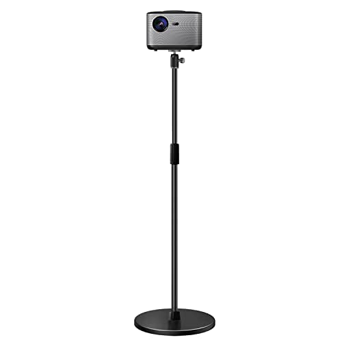 Projector Mounts Tablet Floor Stand Cell Phone Holder Long Arm Adjustable Tablet Holder with 360 Rotating Bedroom Mobile Phone Stand,Compatible for Projector and 5.4~11In Mobile Phones Tablet