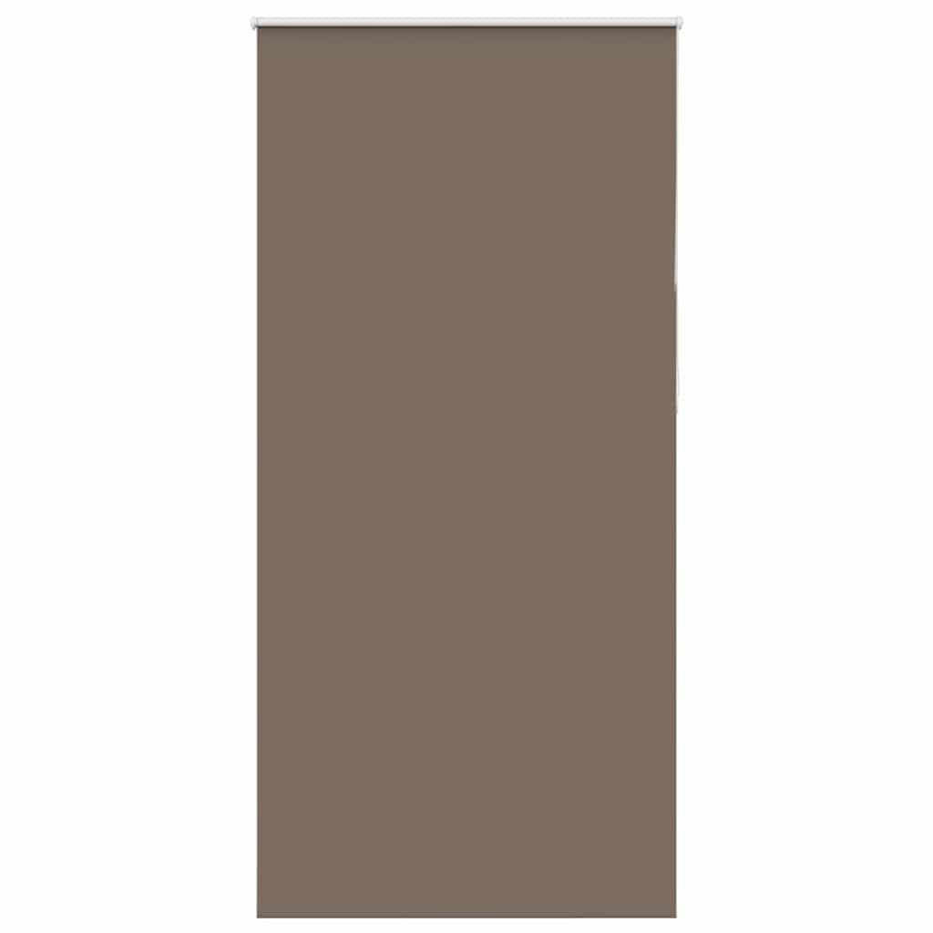 Roleta zaciemniająca kawowy brązowa, 95 x 210 cm, z łącznikiem łańcucha, szerokość materiału 90,7 cm, 100% poliester, szyna aluminiowa, mocowanie zaciskowe i montaż na wiertarce, ochrona